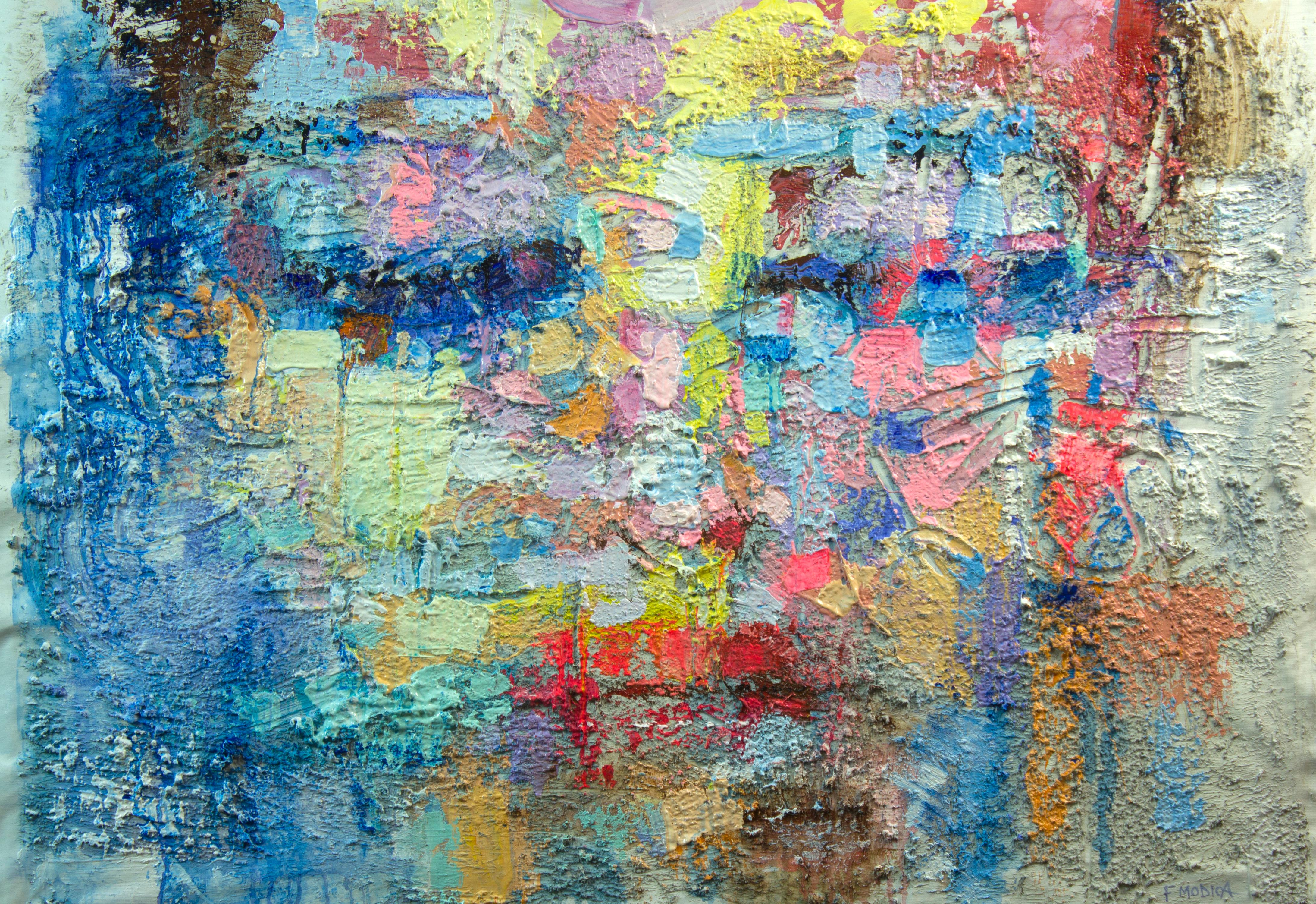 Fabio Modica Abstract Painting - Prisoner of Matter LVIV