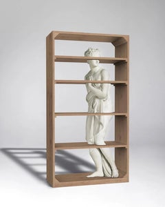 Fabio Novembre for Driade: Venus Sculptural Bookcase with Marble Statue Bookshelf