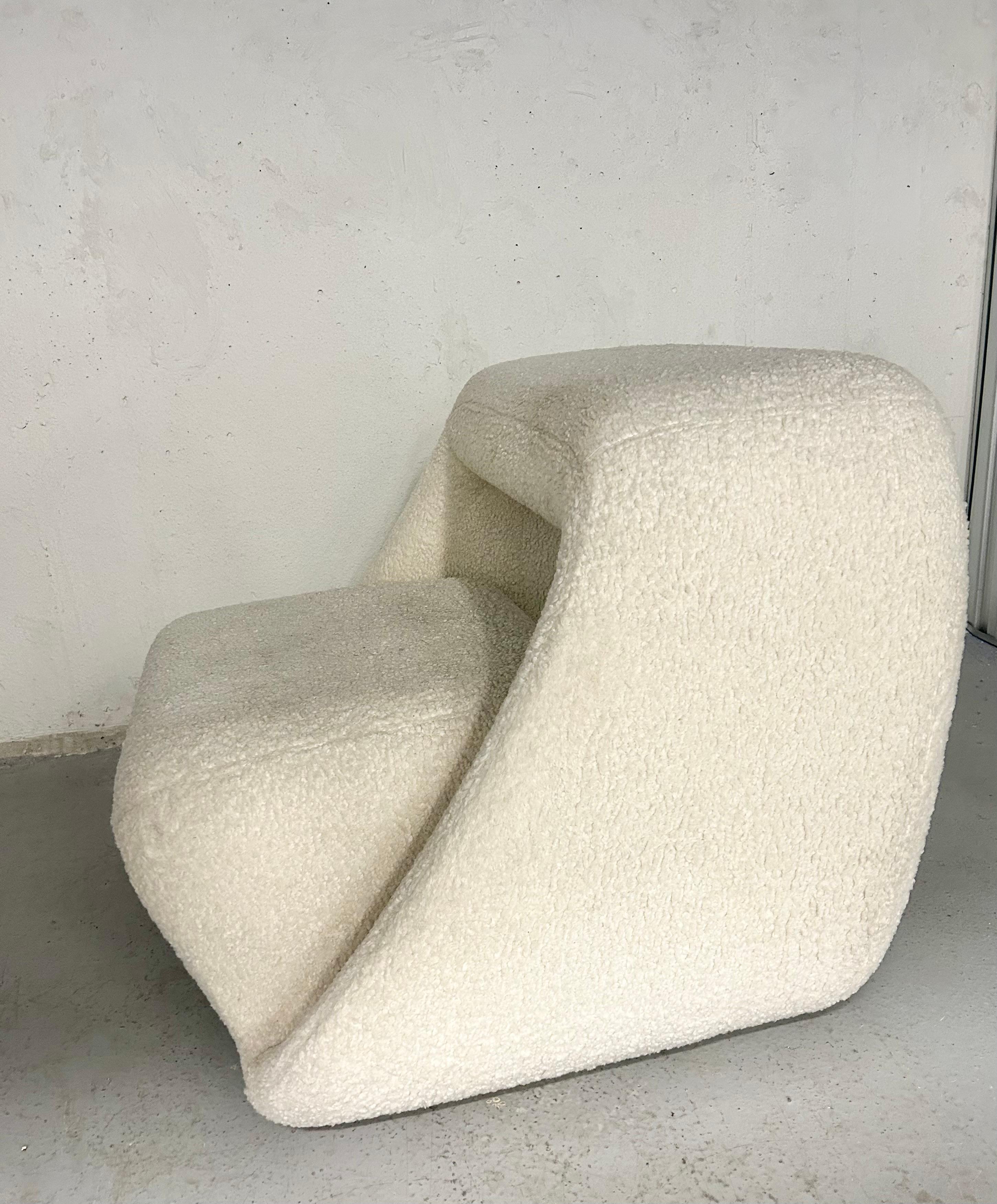 Fabio Septembre Air Chair in Boucle For Sale 4