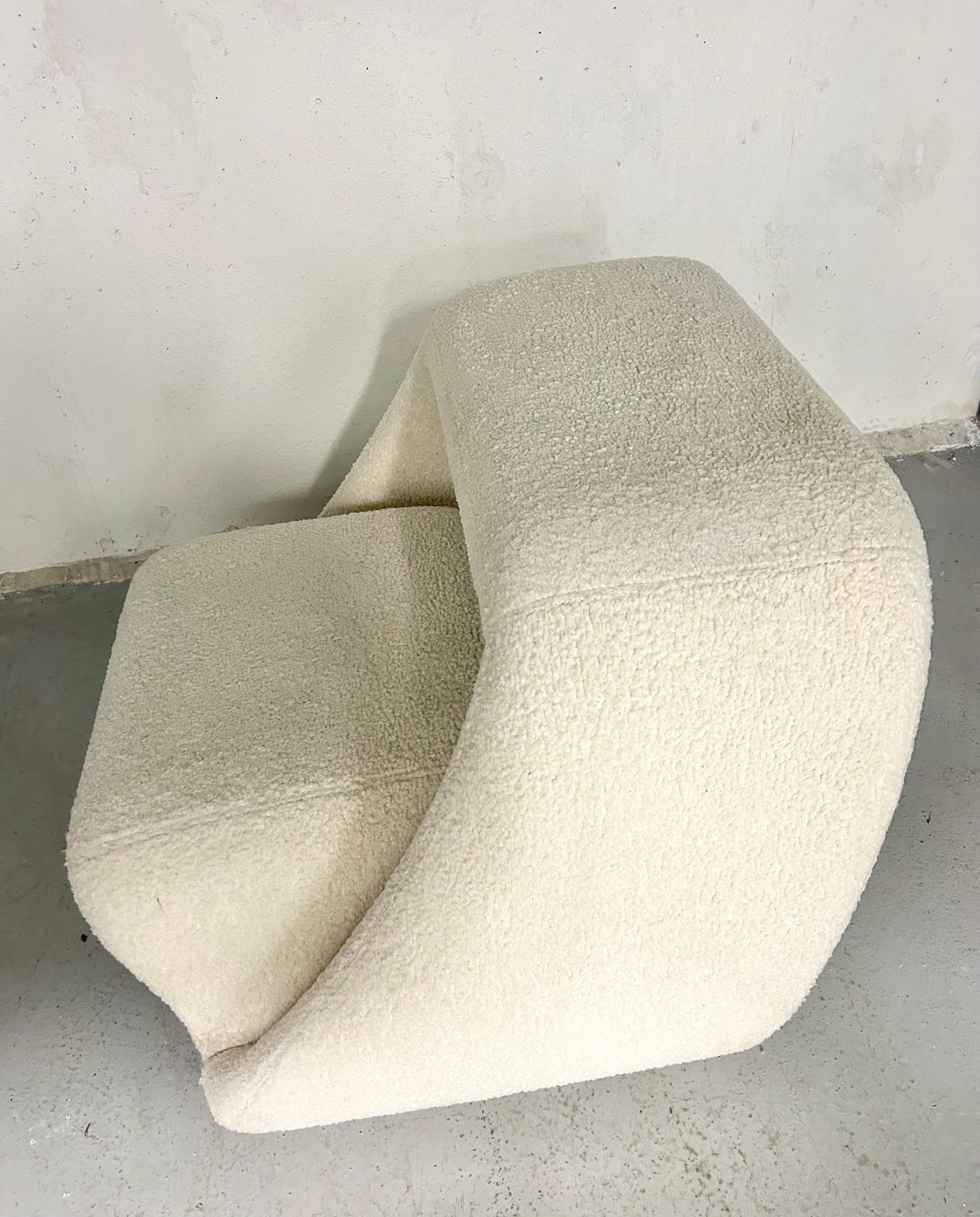 Fabio Septembre Air Chair in Boucle For Sale 2