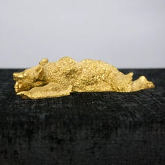 Fabrege Style Gilt-Bronze Bear