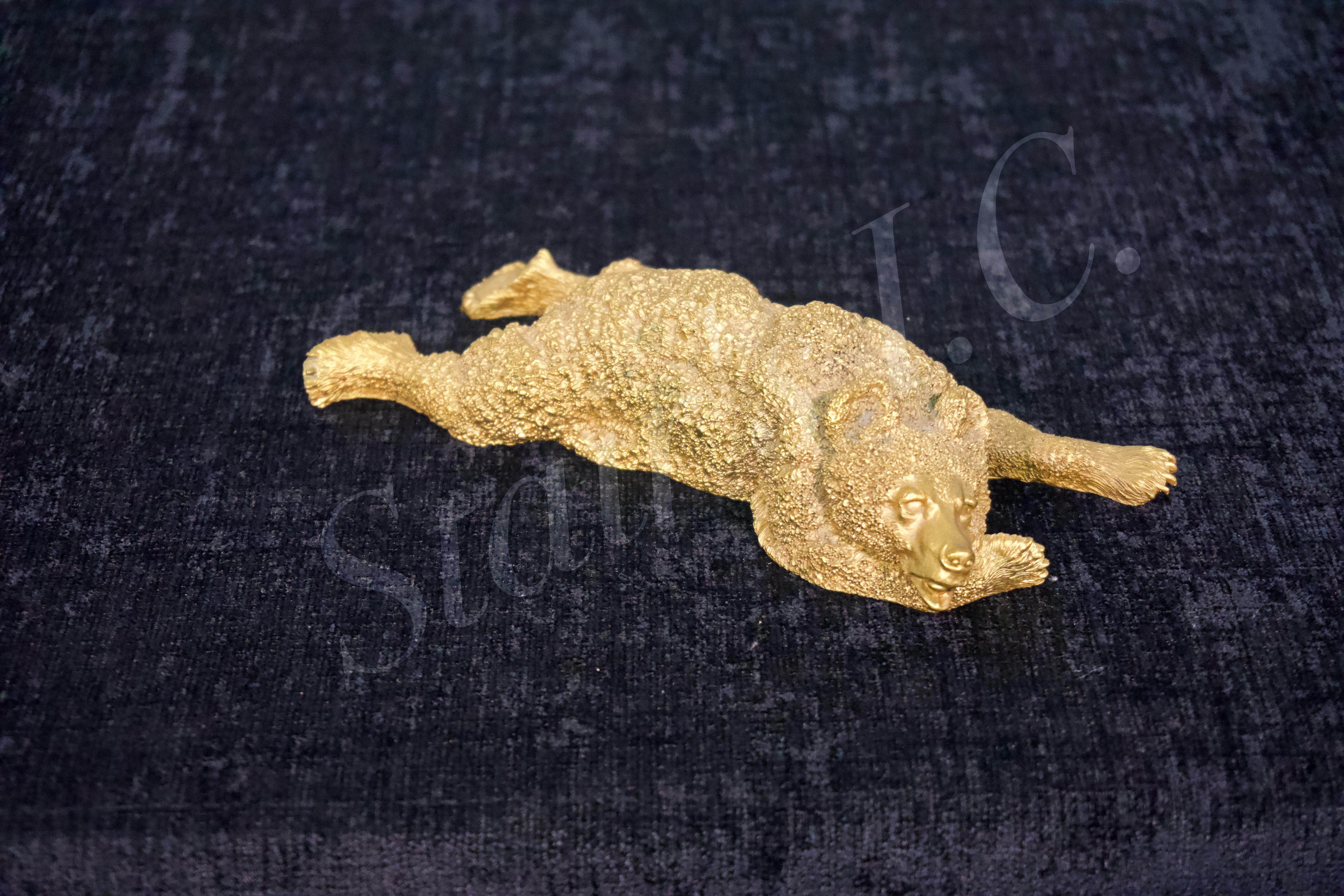 Other Fabrege Style Gilt-Bronze Bear For Sale