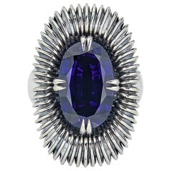 Fabri Emergence Blue Sapphire and Sterling Silver Ring
