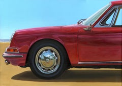 A SUMMER IN SANTA MONICA Porsche 911 S (AVANT)- realism oil car painting modern 