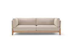 Fabric and Cuoio Stilt Sofa 3 Seater by Amura Lab