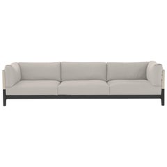 Fabric and Cuoio Stilt Sofa 4 Seater by Amura Lab