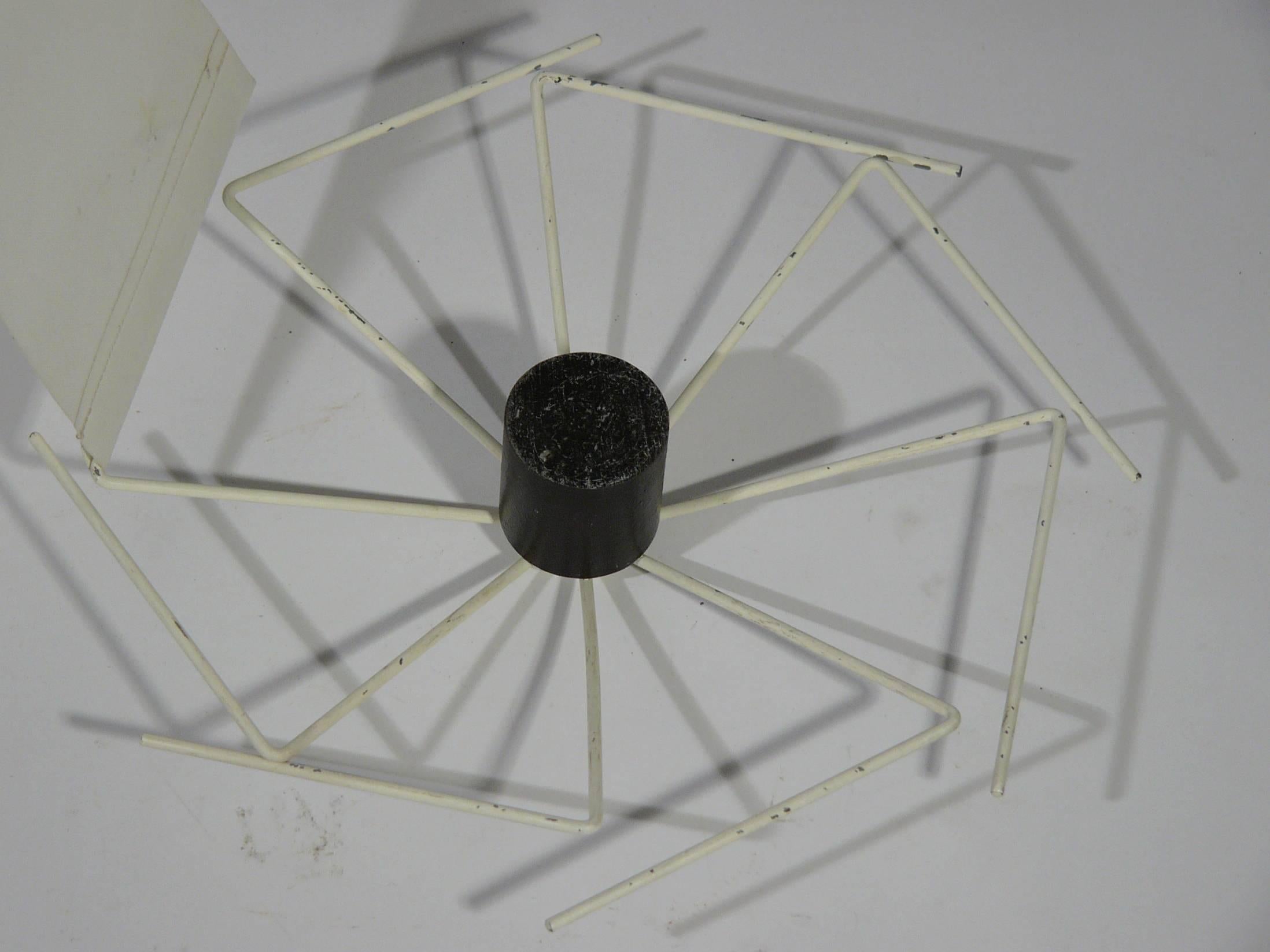 Fabric and Metal Ceiling/Floor Lamp Spyder by Paolo Tilche for Arform, 1962 2