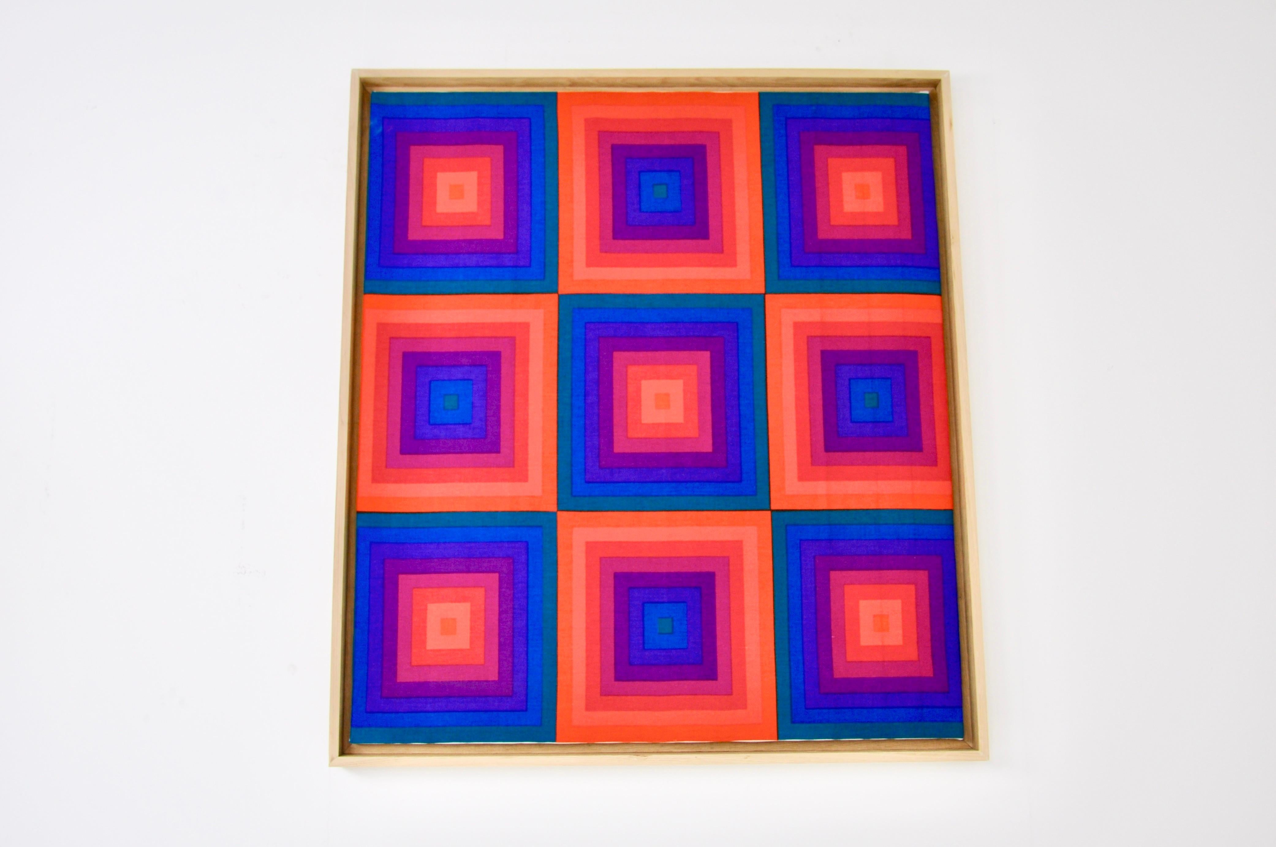 Danish Fabric Board by Verner Panton for Mira, 1970s For Sale