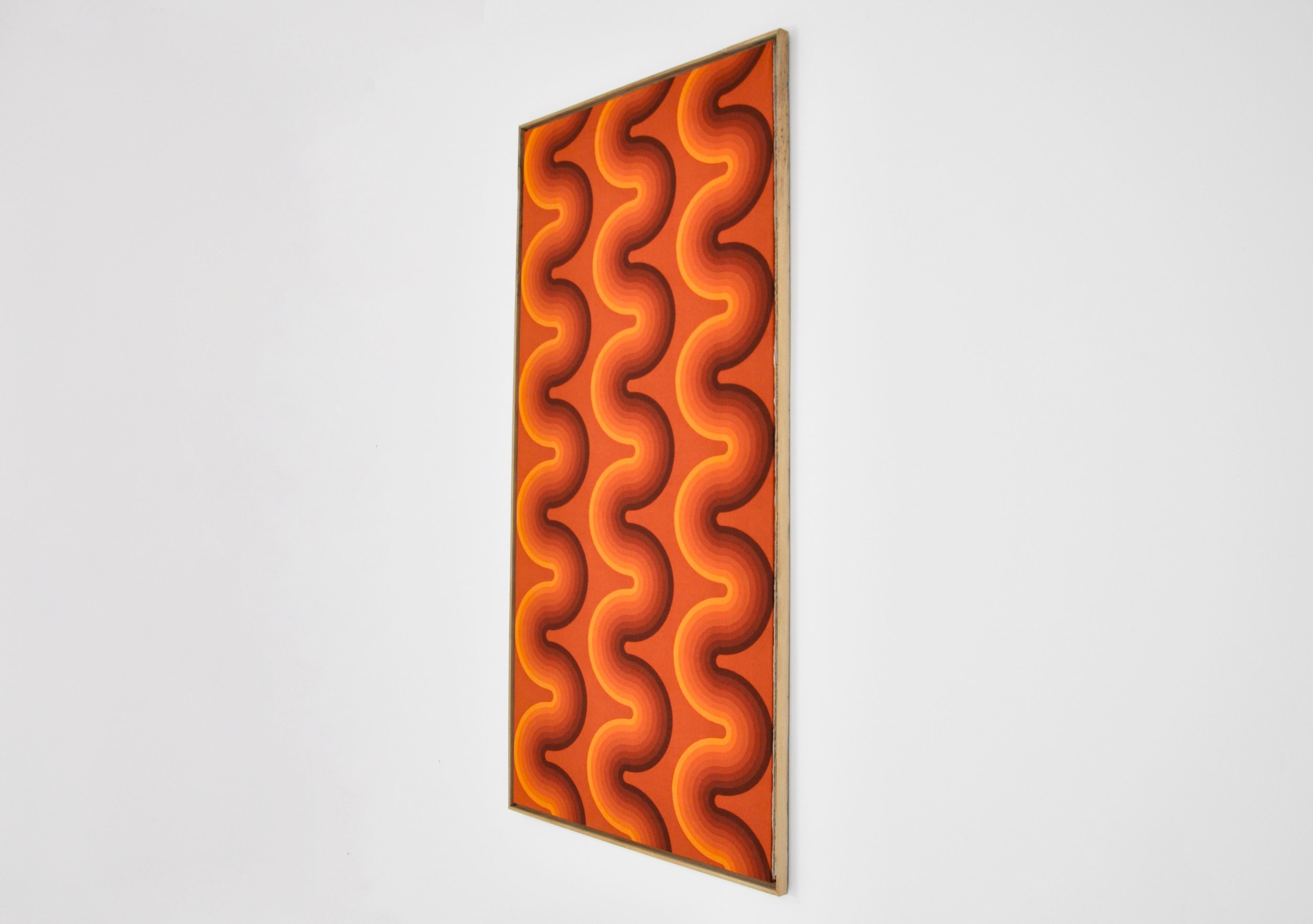 Danish Fabric Board by Verner Panton for Mira Spectrum, 1970S For Sale