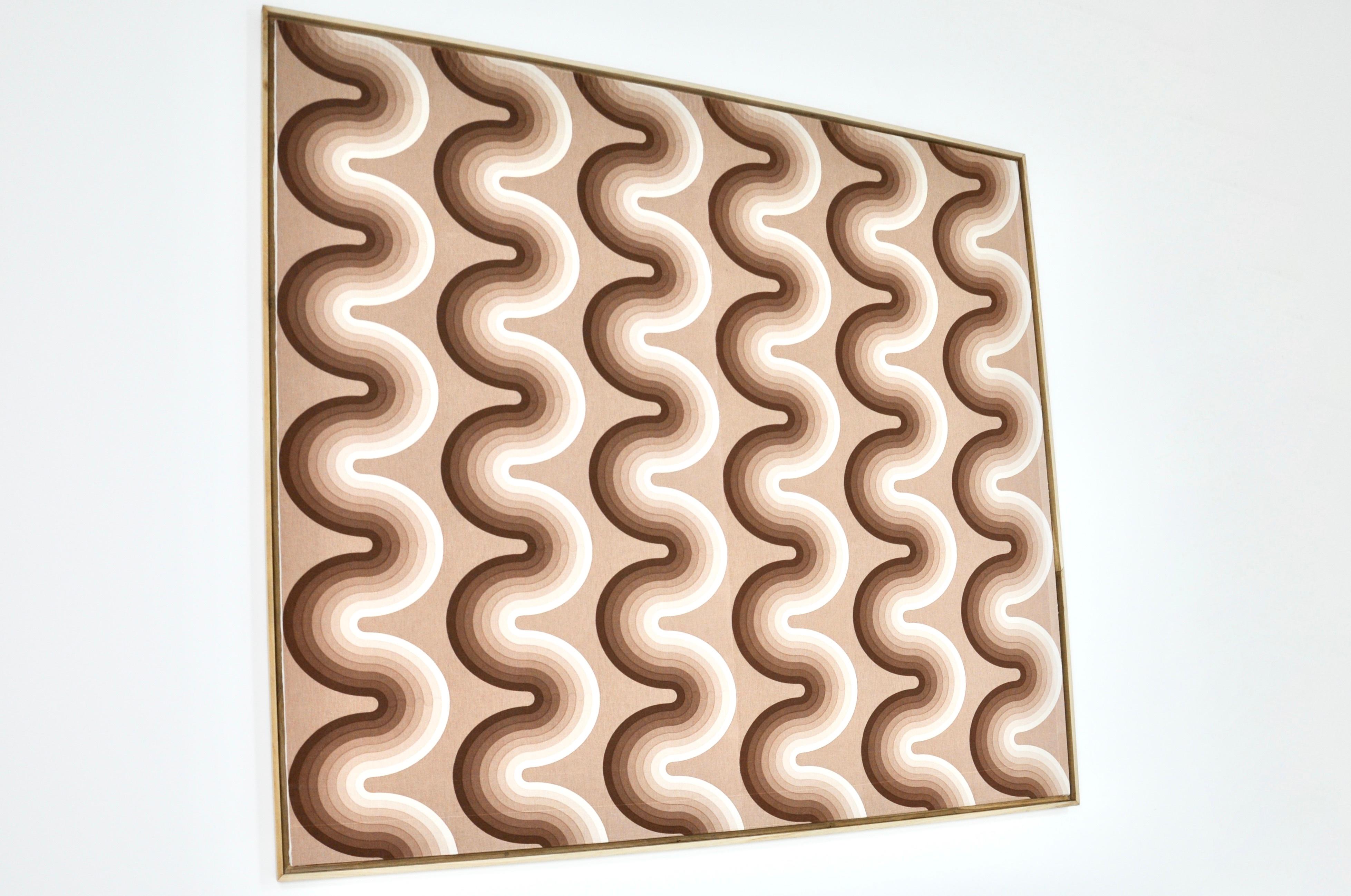 Danish Fabric Board by Verner Panton for Mira Spectrum, 1970S For Sale