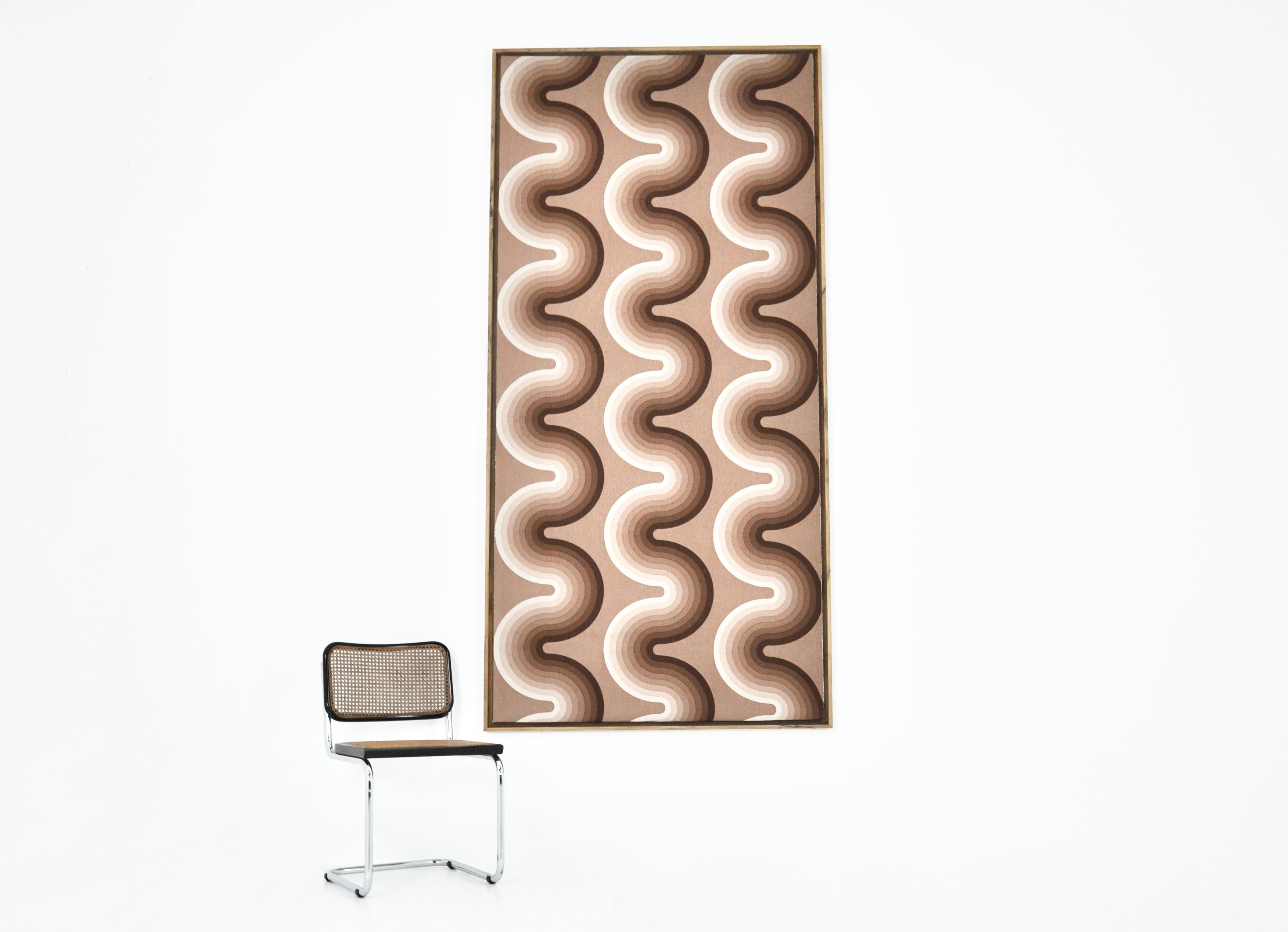 Late 20th Century Fabric Board by Verner Panton for Mira Spectrum, 1970S For Sale
