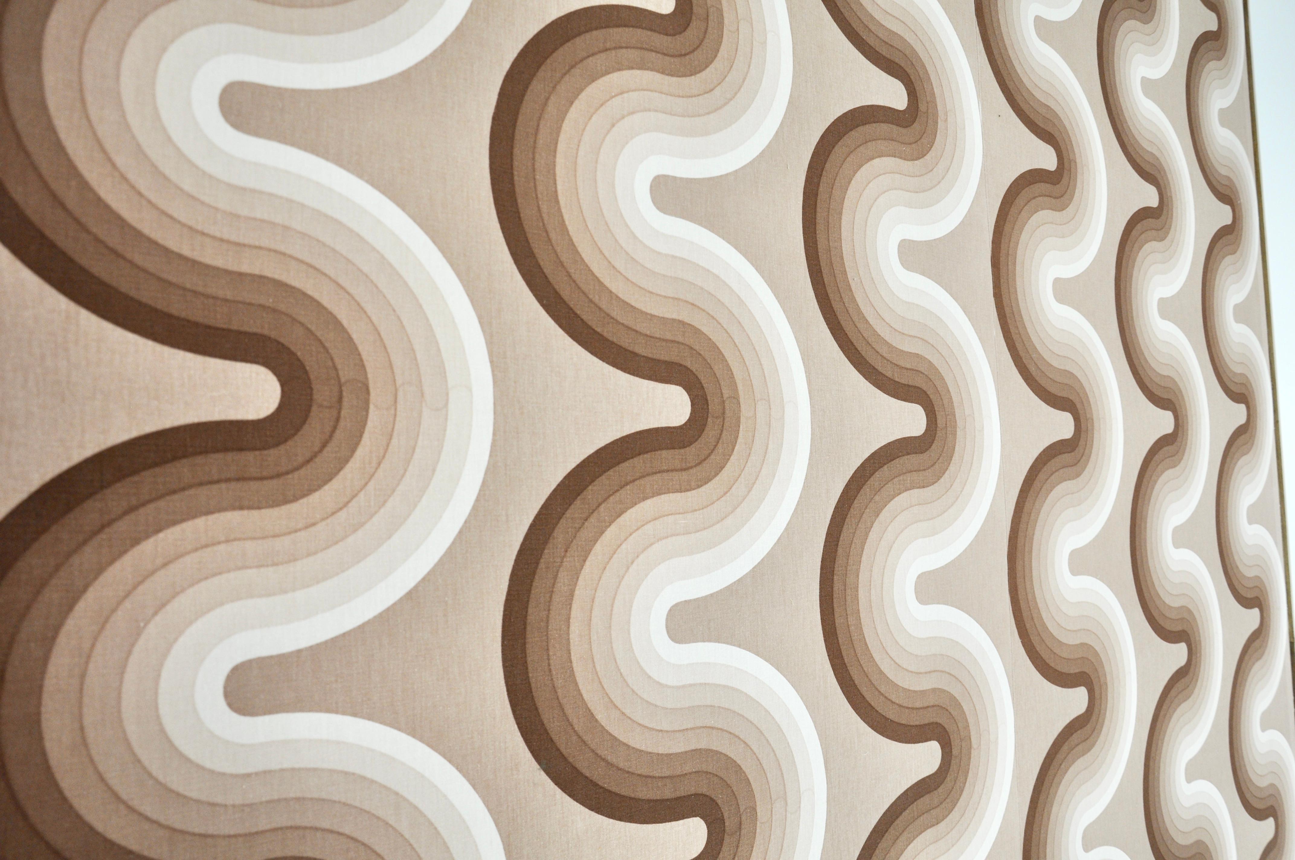 Late 20th Century Fabric Board by Verner Panton for Mira Spectrum, 1970S For Sale