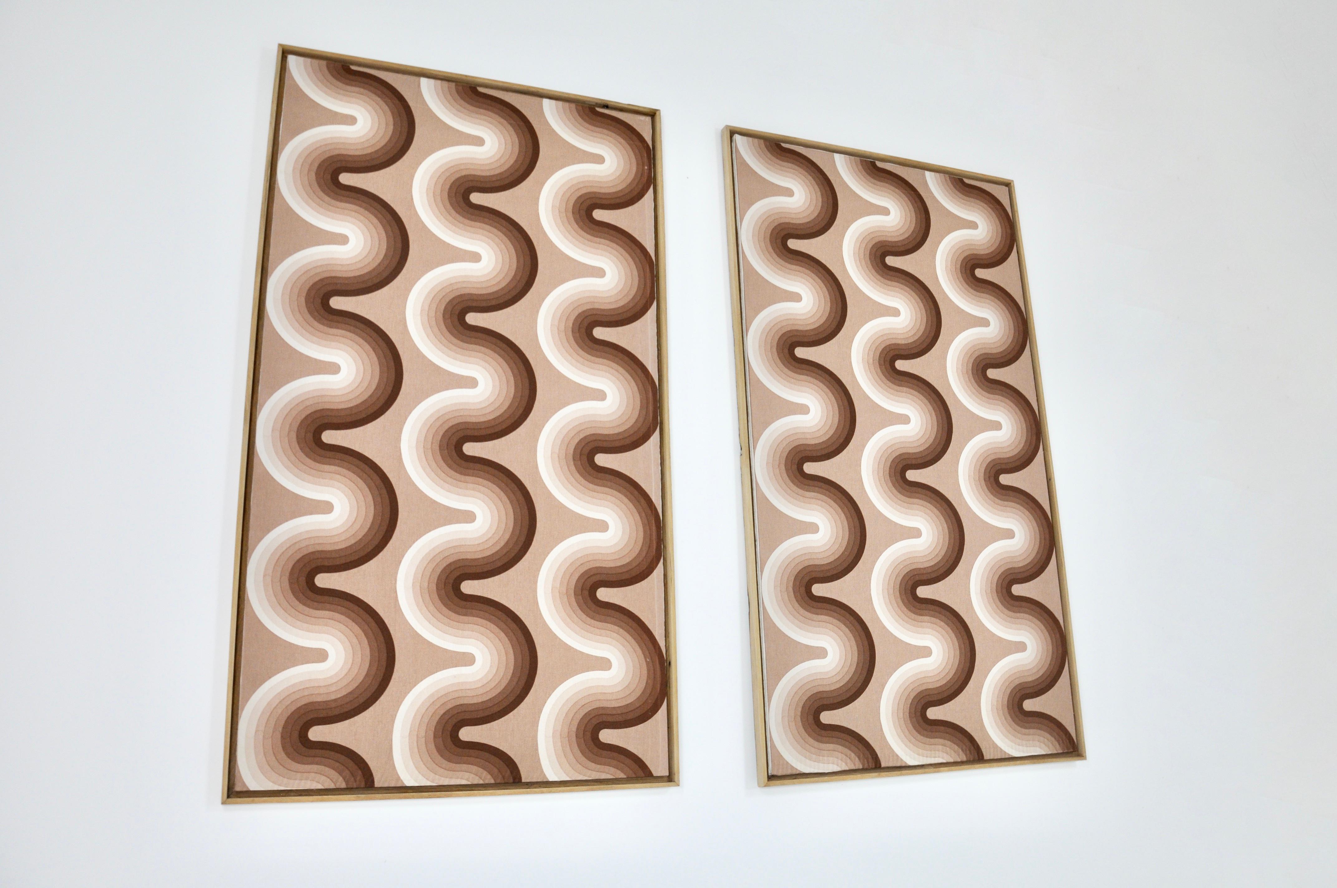 Stoffbretter von Verner Panton für Mira Spectrum, 2er-Set, 1970er-Jahre (Dänisch) im Angebot