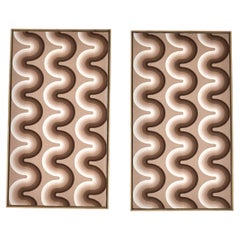 Fabric Boards by Verner Panton for Mira Spectrum, 1970S, set of 2