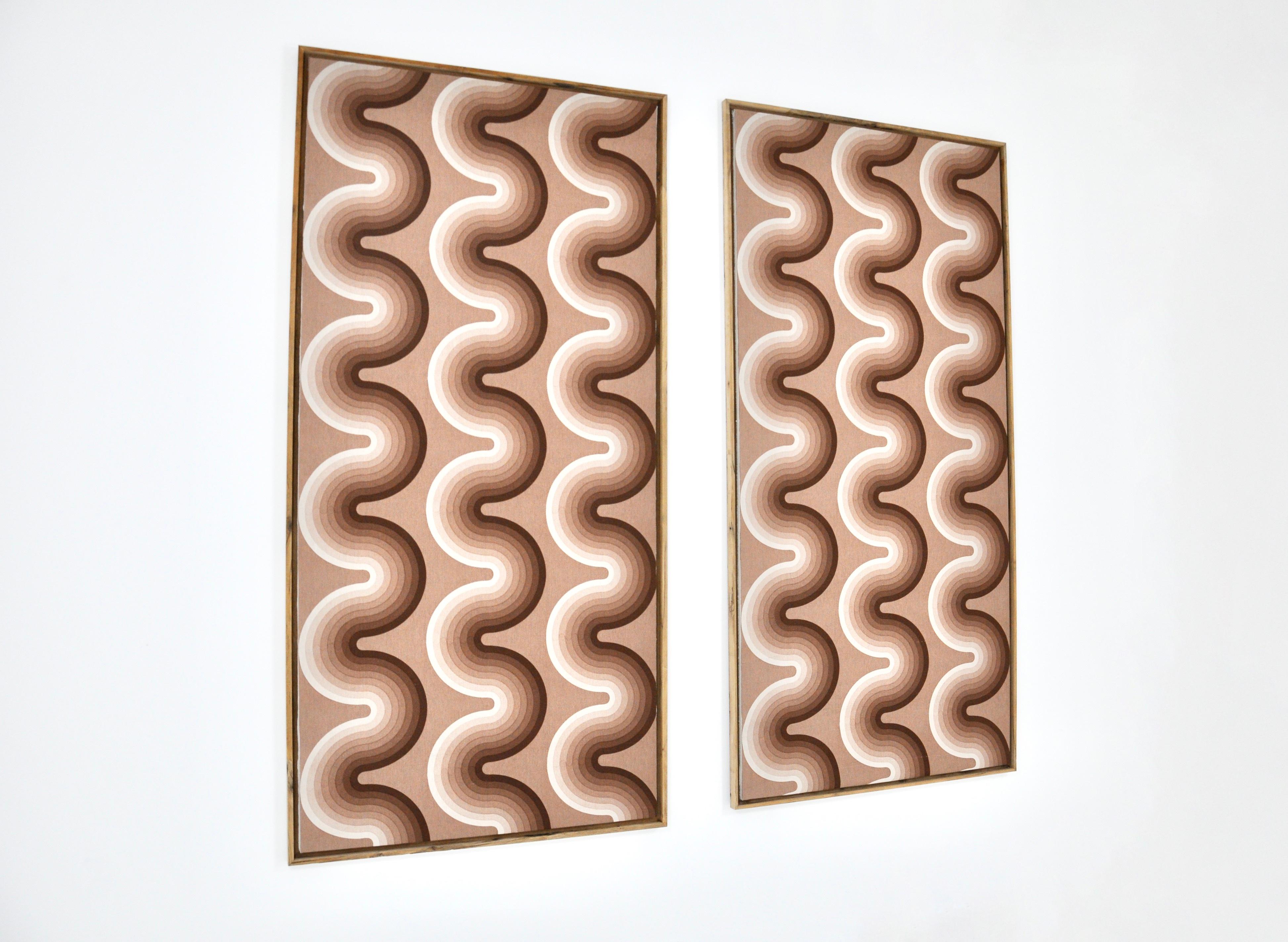 Stoffbretter von Verner Panton für Mira Spectrum, 2er-Set, 1970er-Jahre (Dänisch) im Angebot