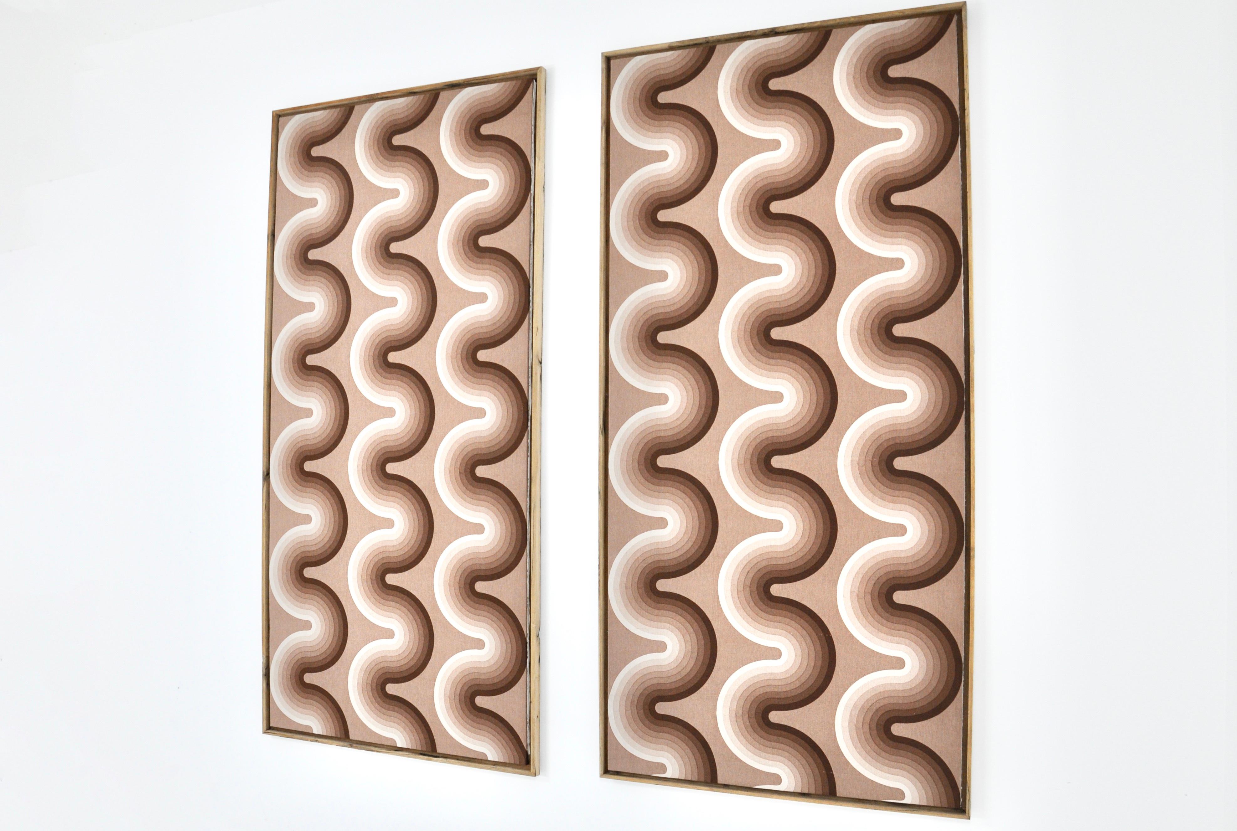 Stoffbretter von Verner Panton für Mira Spectrum, 2er-Set, 1970er-Jahre im Zustand „Gut“ im Angebot in bruxelles, BE