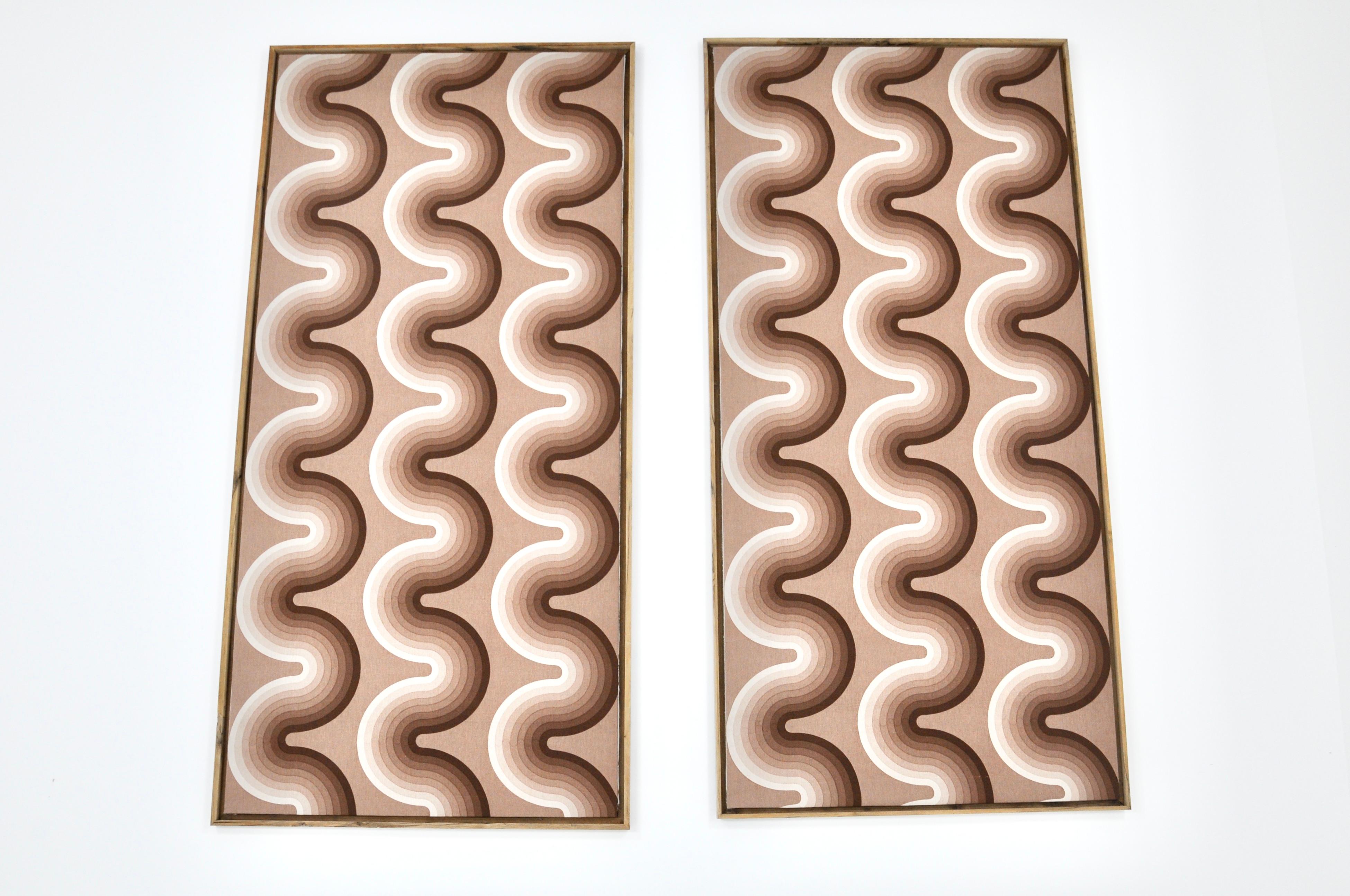 Stoffbretter von Verner Panton für Mira Spectrum, 2er-Set, 1970er-Jahre (Ende des 20. Jahrhunderts) im Angebot