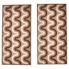 Fabric Boards by Verner Panton for Mira Spectrum, 1970S, set of 2