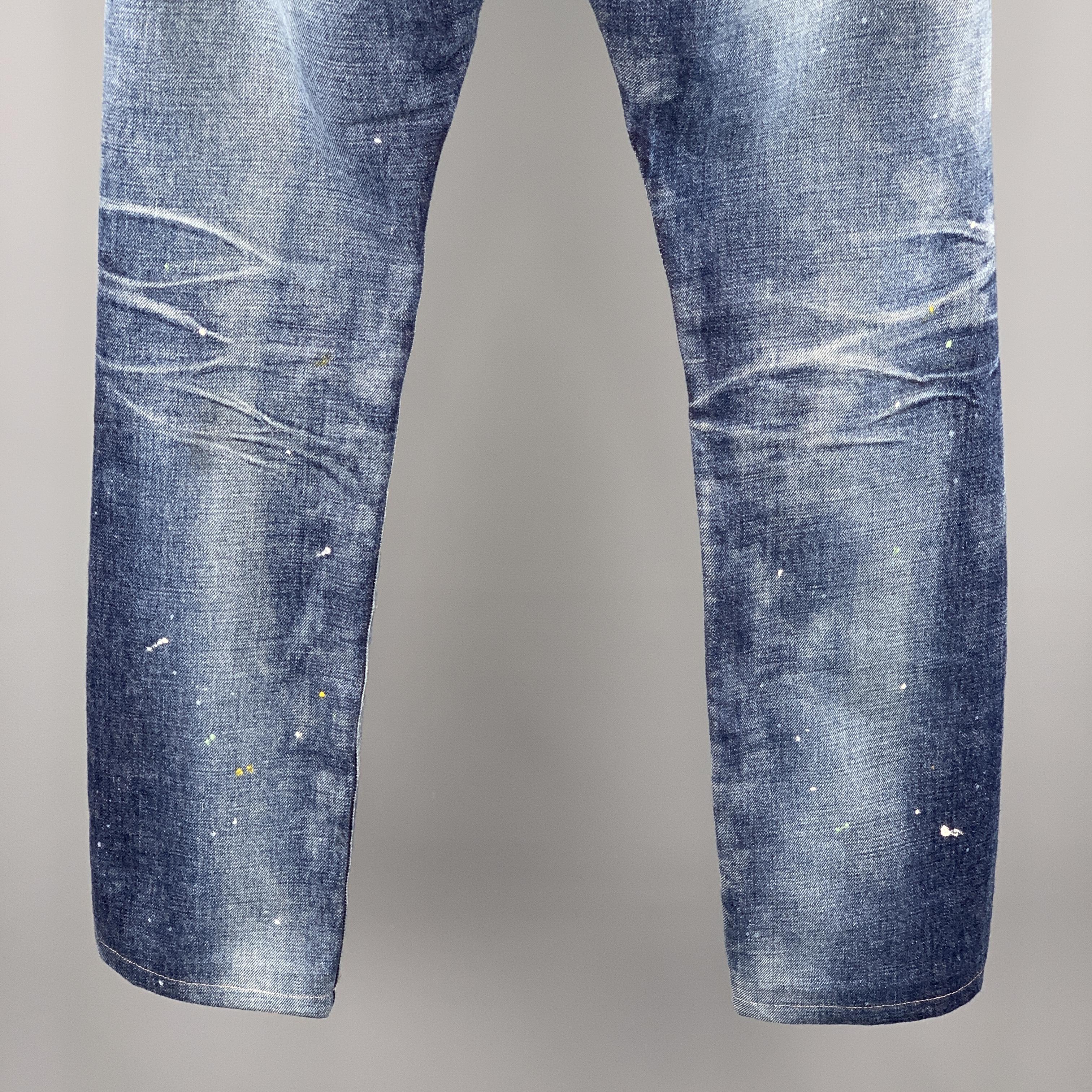 Men's FABRIC BRAND & Co. Size 30 x 32 Indigo Washed Cotton Button Fly Jeans