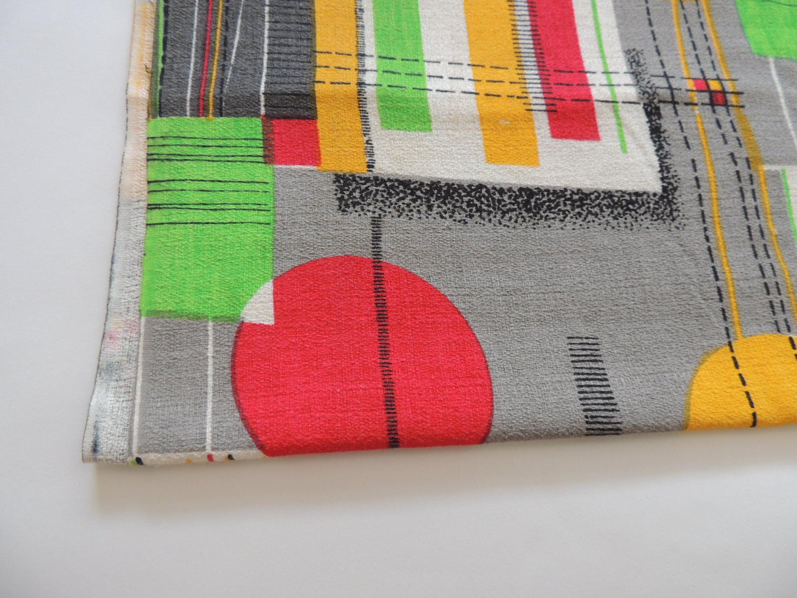 Fabric by the yard, printed cotton midcentury 
