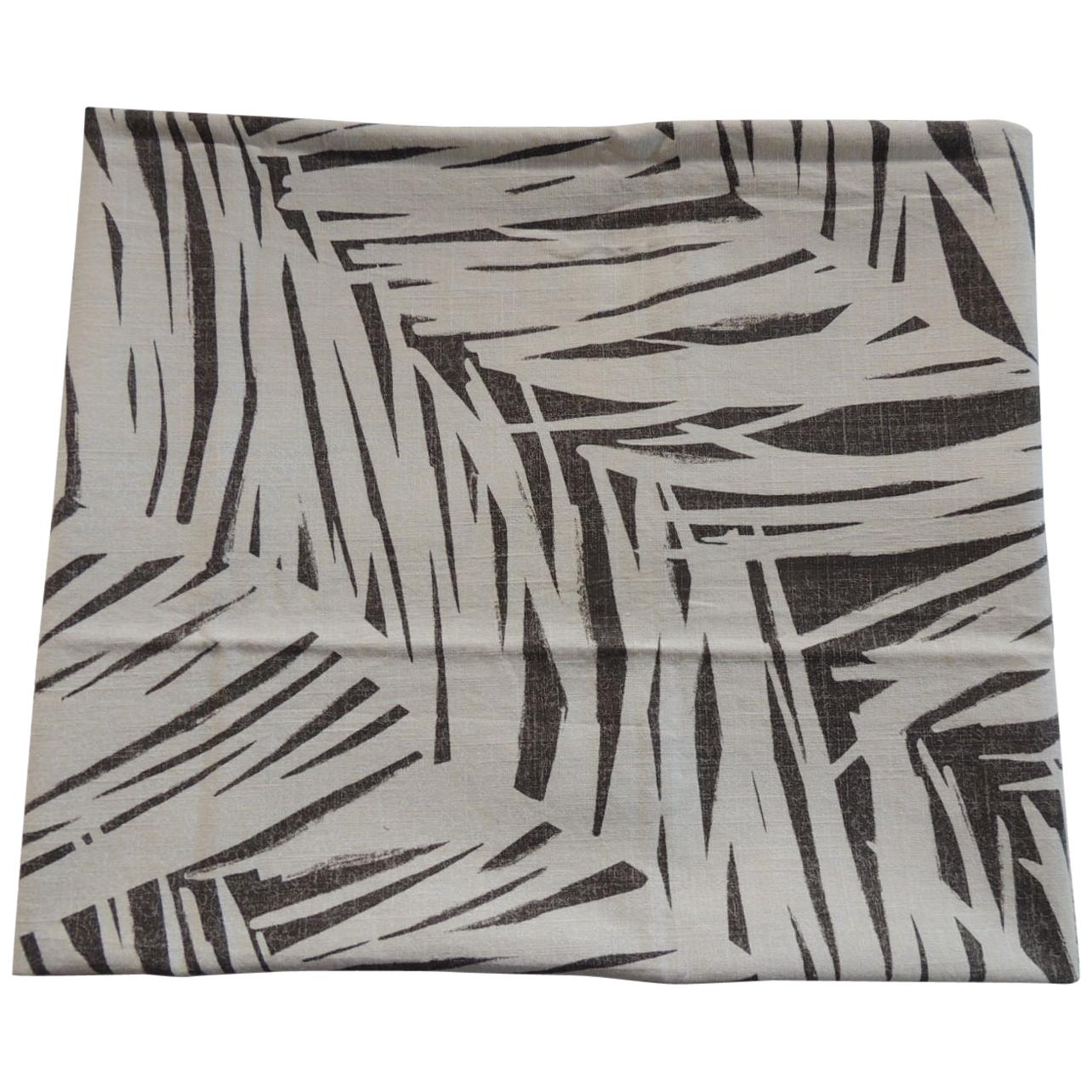 Fabric by the Yard Asian Woven Stripe Textile in Blue and Brown For