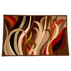 Tapisserie murale en collage de tissus, Design/One et Hand Made par Helen Webber