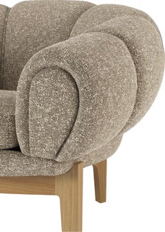 Fabric 'Croissant' Lounge Chair by Illum Wikkelsø for Gubi