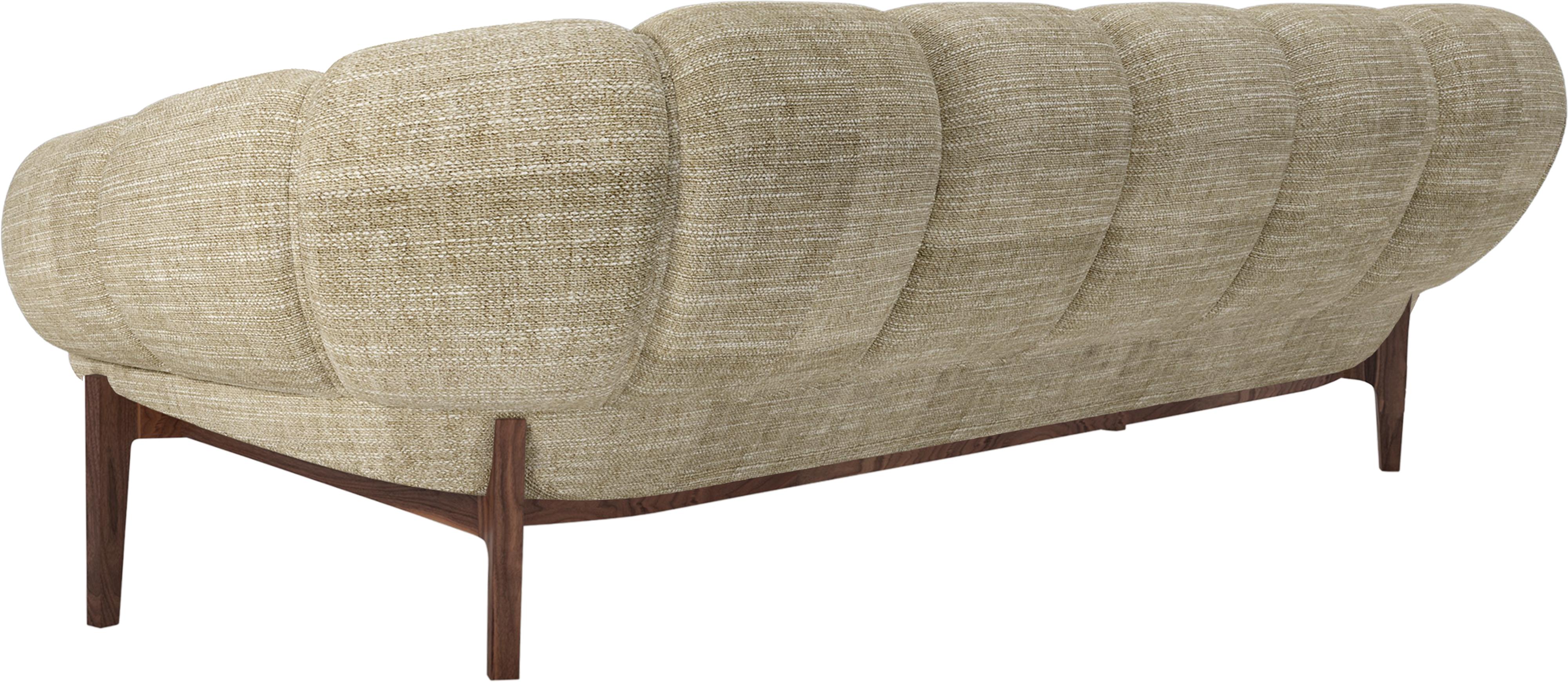 Fabric 'Croissant' Sofa by Illum Wikkelsø for GUBI with Oak Legs For Sale 5