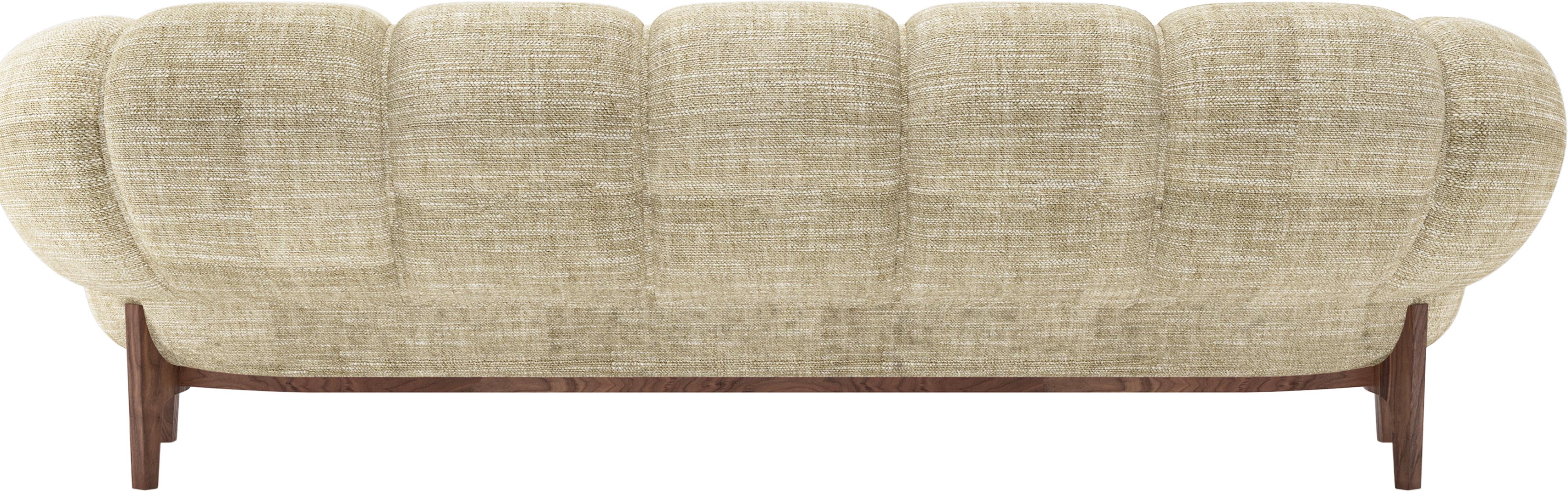 Fabric 'Croissant' Sofa by Illum Wikkelsø for GUBI with Oak Legs For Sale 6