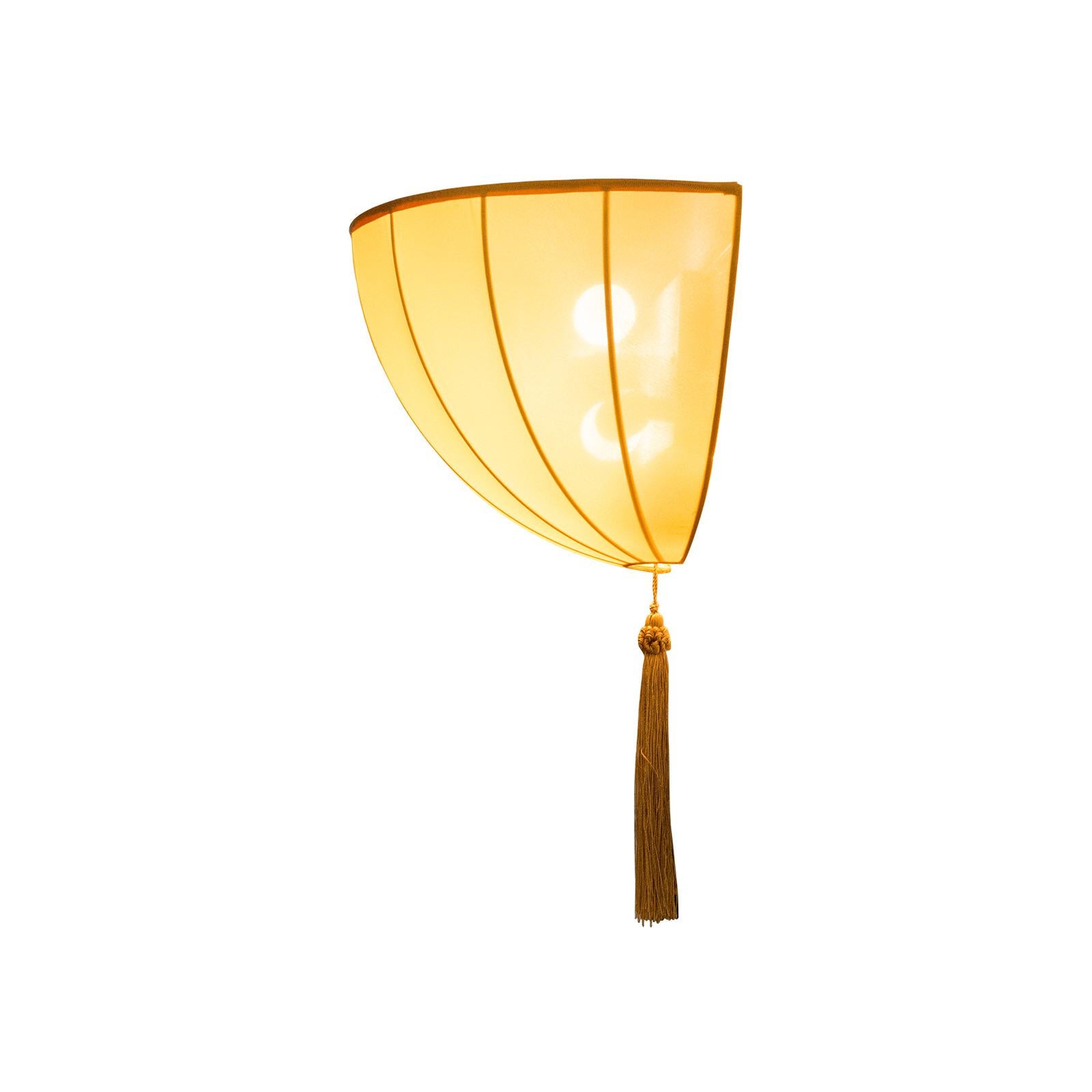 Stoffabteilung Wiener Werkstaette Seide Wandleuchte Wandlampe im Zustand „Neu“ im Angebot in Vienna, AT