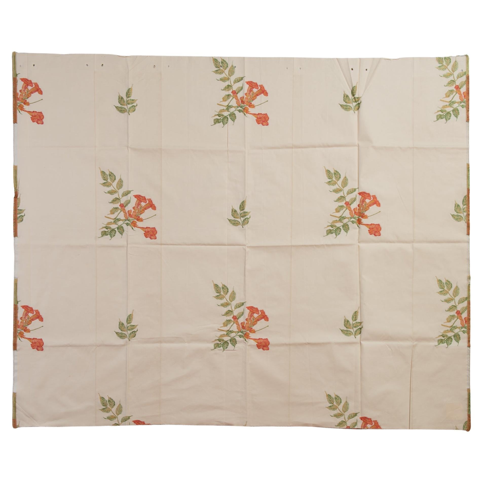 Fabric Lampas with Bell Flowers with An Idea