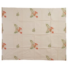 Fabric Lampas with Bell Flowers with An Idea