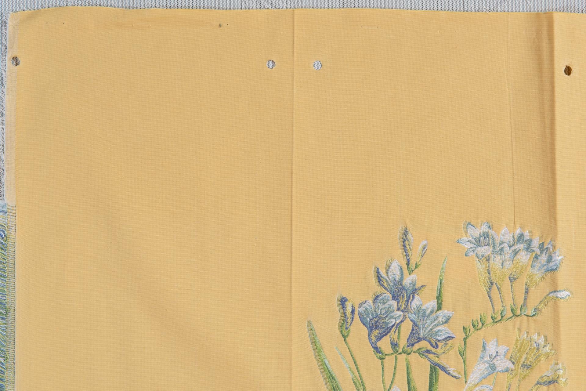 Cotone Lampade in tessuto con fresie blu e un'IDEA in vendita