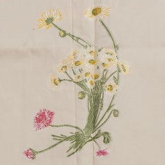 Stoffreste Lampas mit Gänseblümchen und einer IDEA