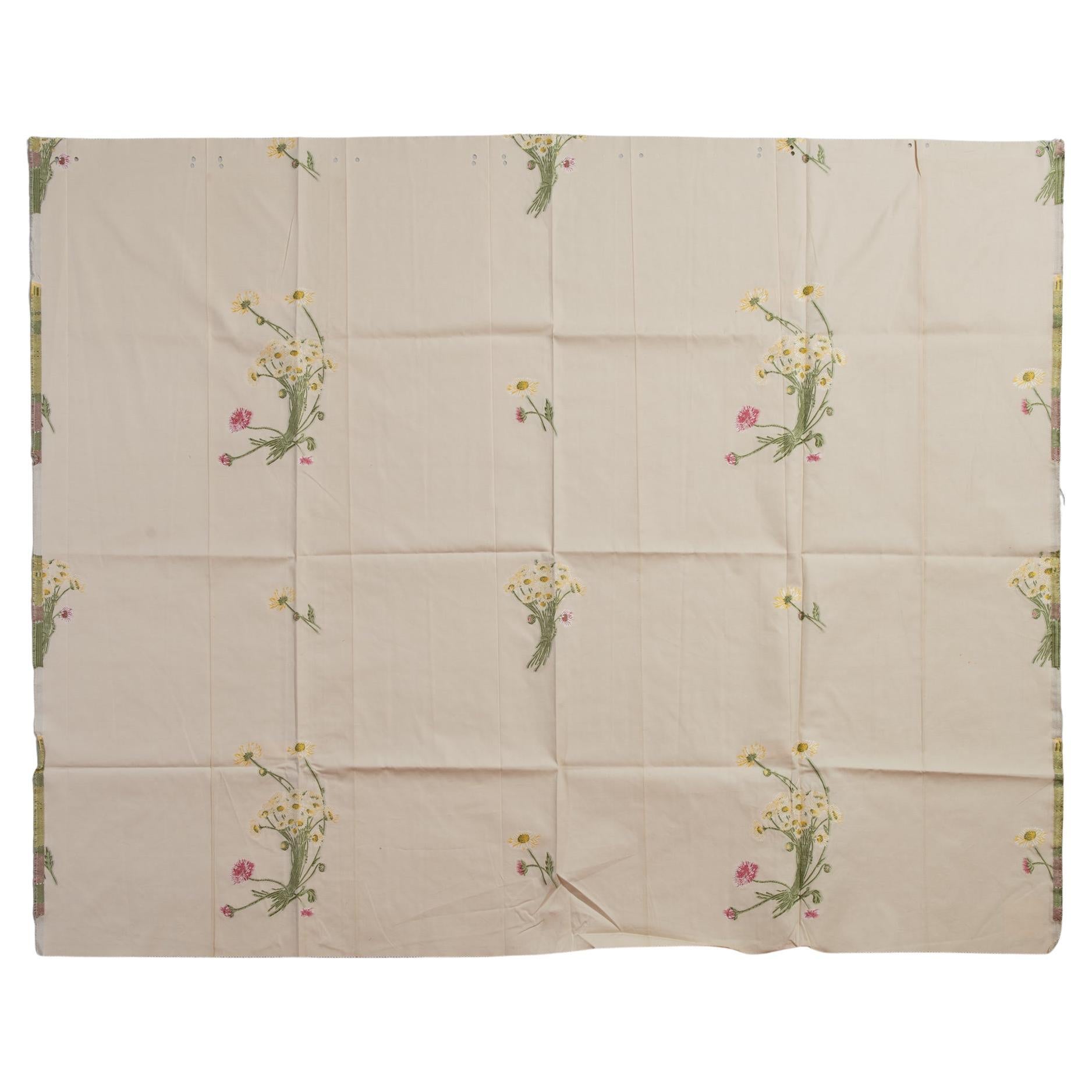 Fabric Lampas with Daisies and An Idea
