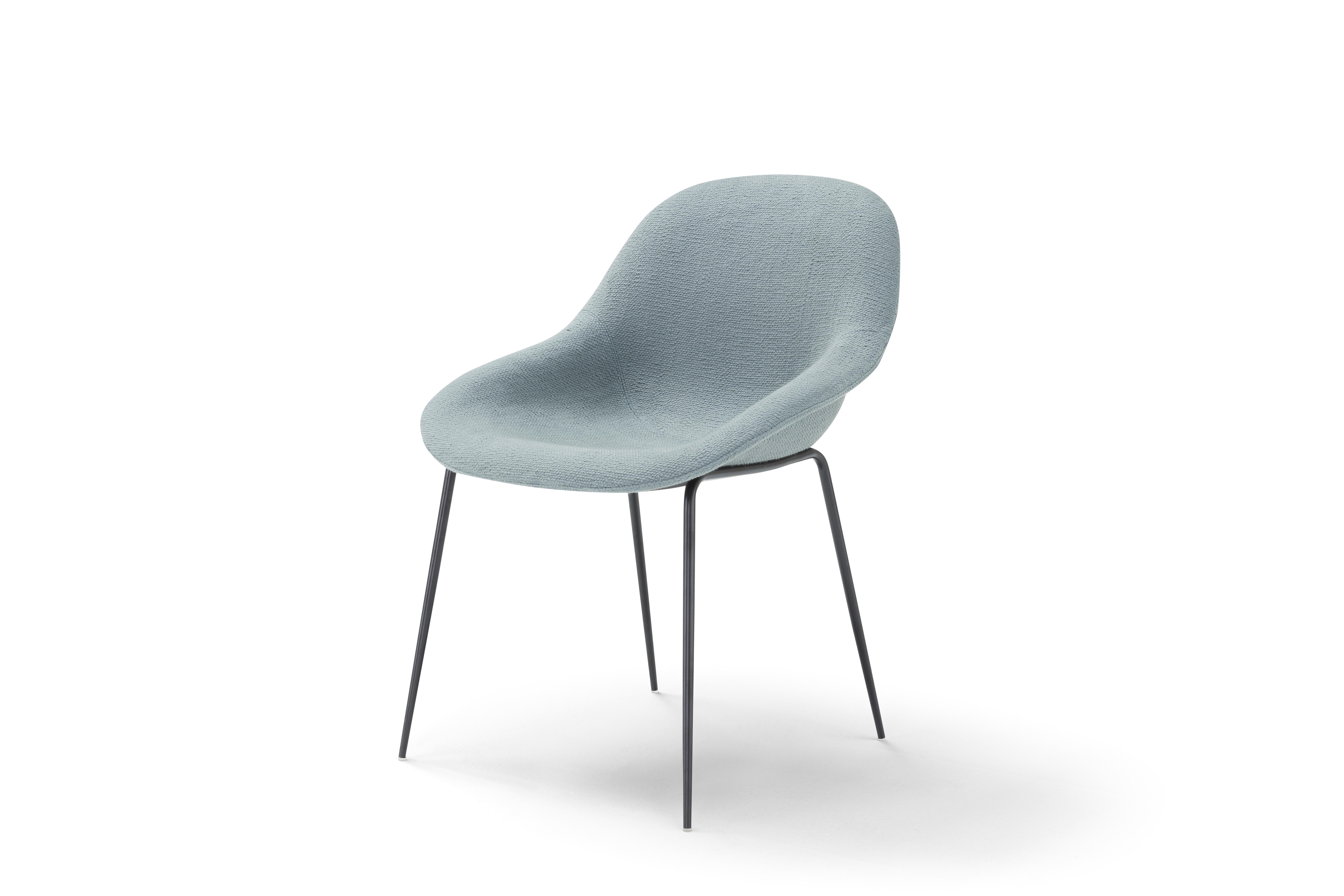 Italian Fabric Medea Dining Chair by Amura Lab For Sale