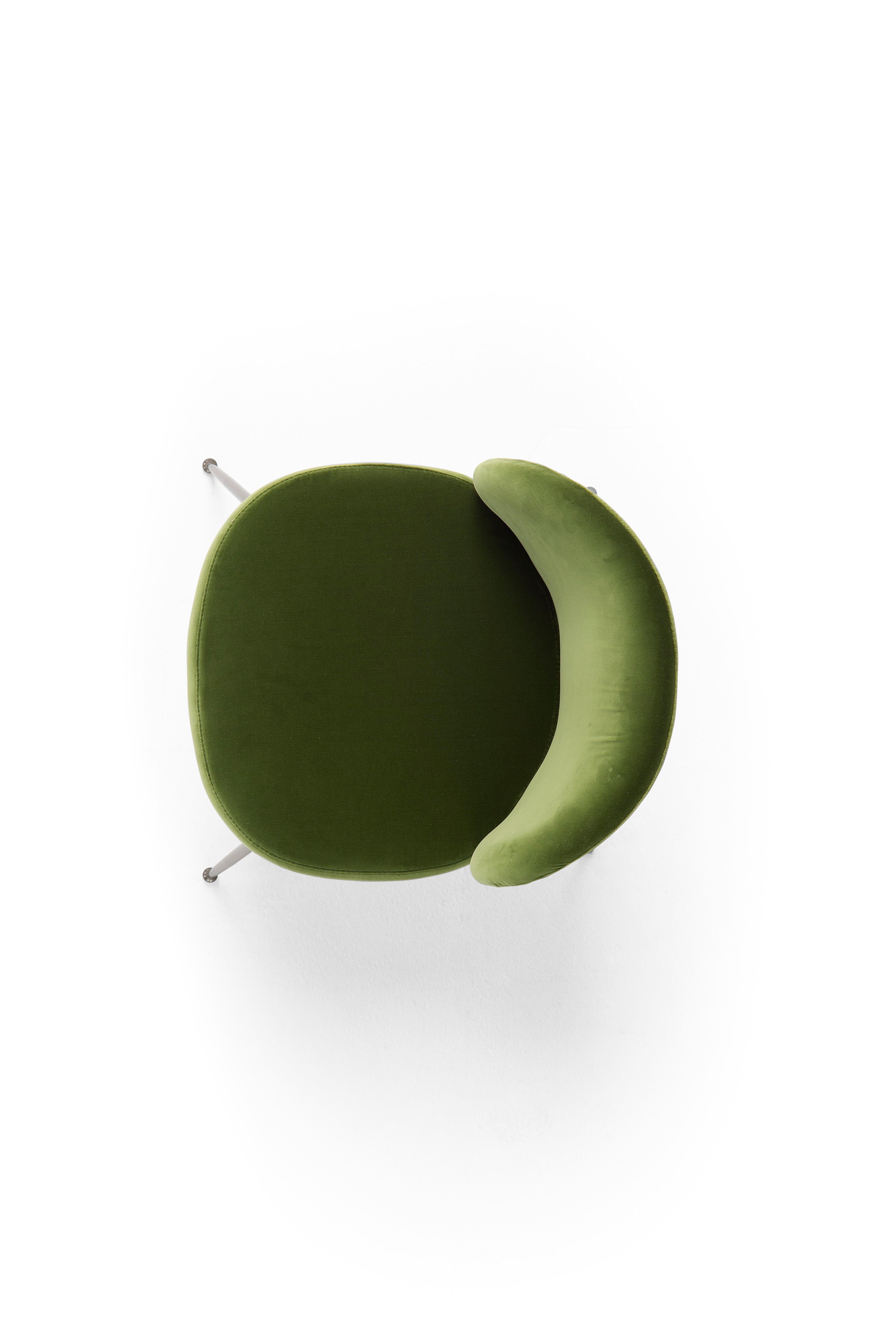 Fabric Monnalisa Chair without Arms by Amura Lab In New Condition For Sale In Geneve, CH
