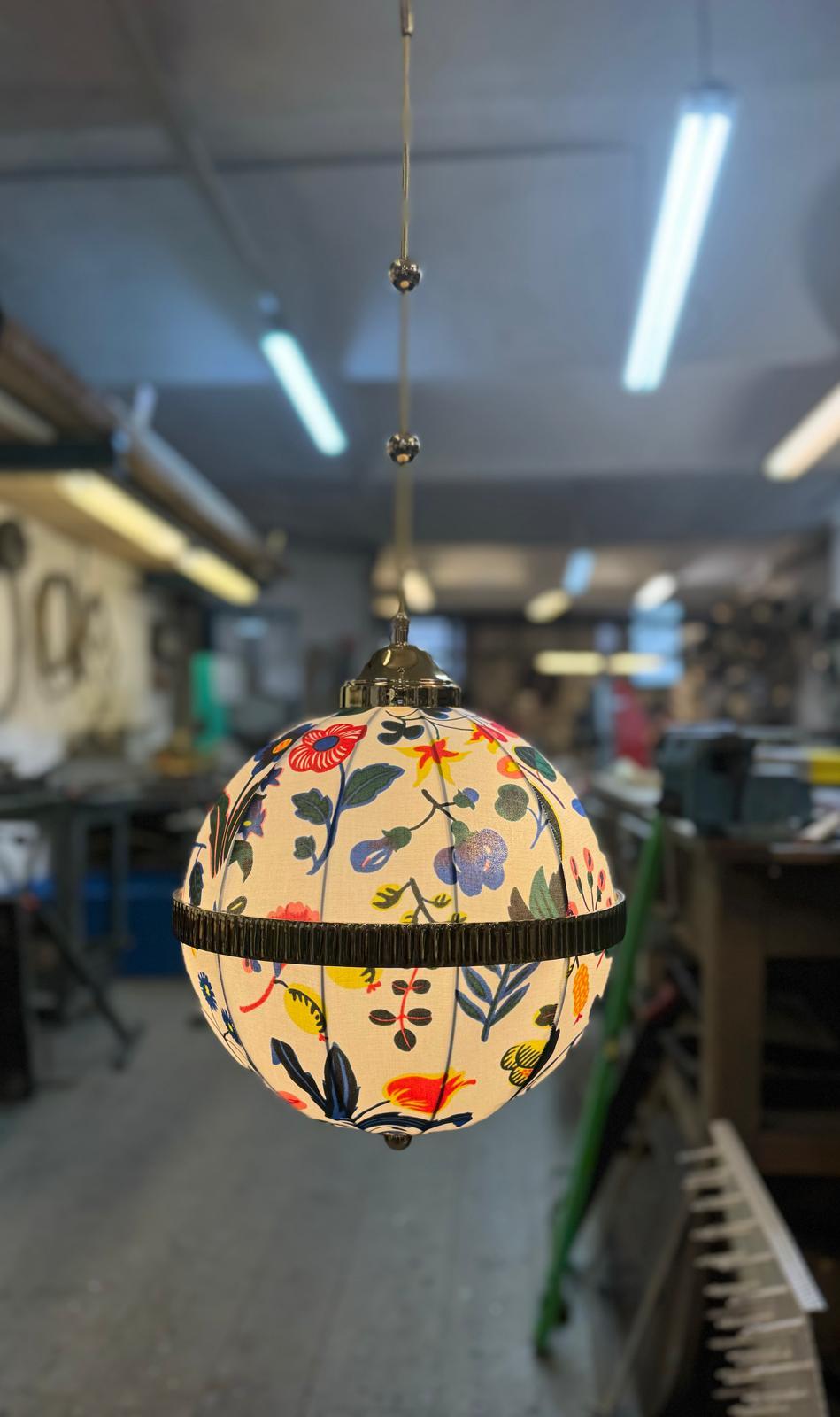 Fabric Pende Woka Chandelier In New Condition For Sale In Vienna, AT