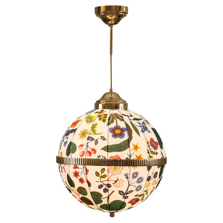 Woka Lamps Fabric Pendant Lamp, New Reedition