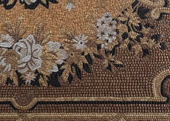 Fabric Tapestry with Artistic Rug Design Upholstered Panel on Demand