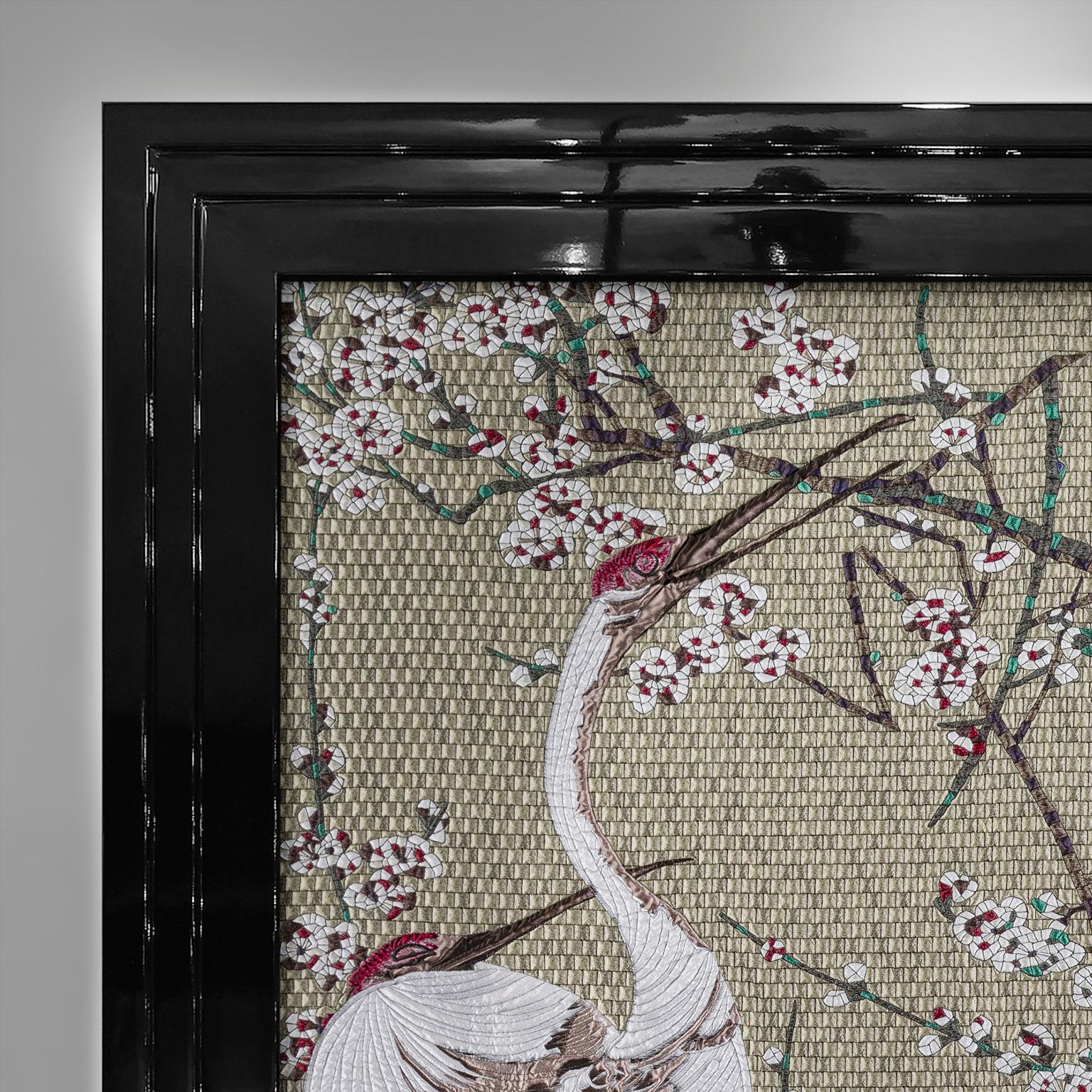 Stoff-Wandteppich mit Heron-Design, gepolstertes Wandteppich auf demand (Moderne) im Angebot