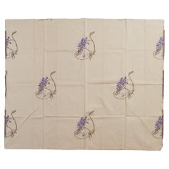 Fabric Lampas with Lilac Wisteria and An Idea