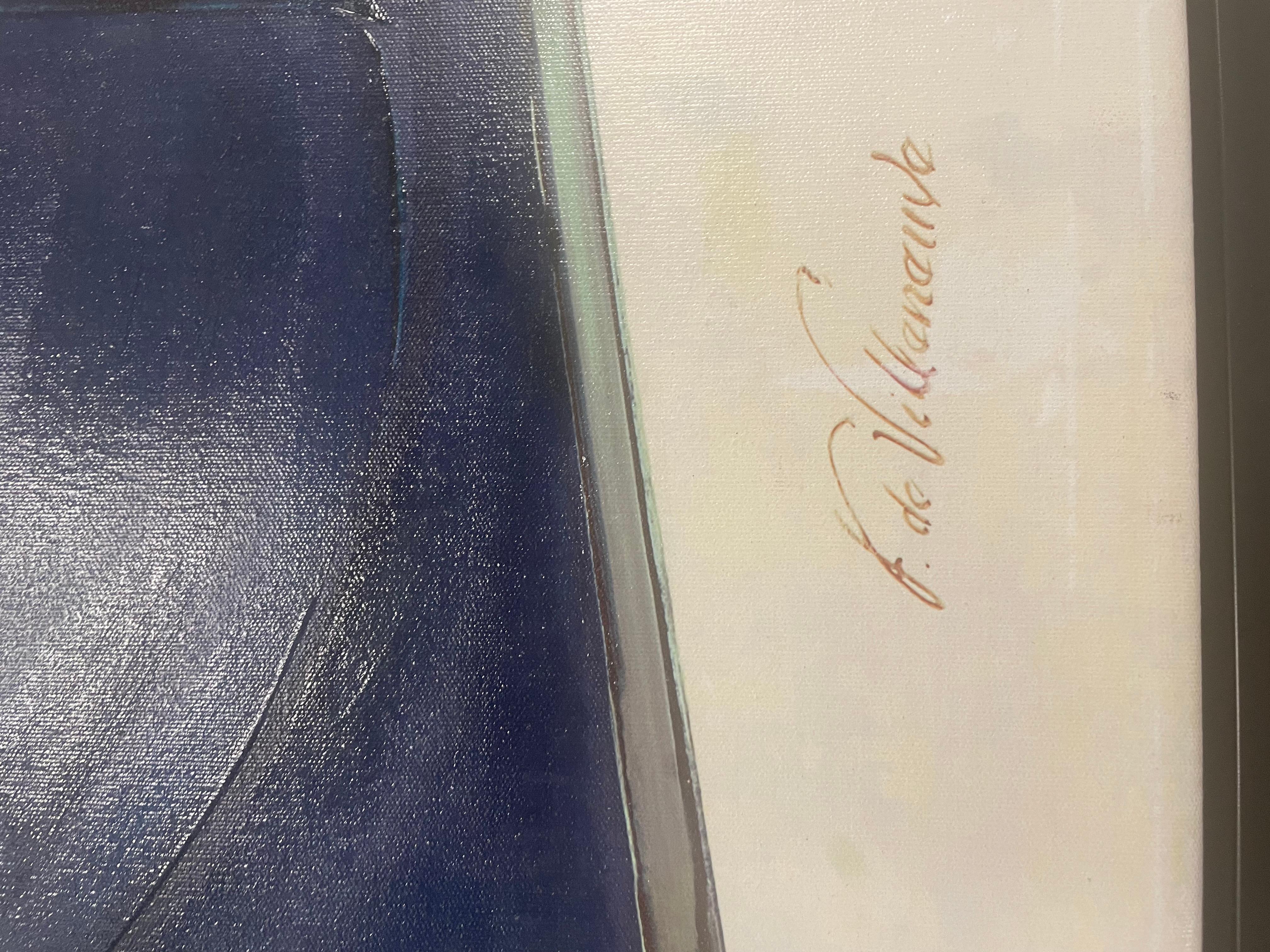 Dies ist ein Ölgemälde auf Leinwand in gutem Zustand. Maße 31x51, signiert vorne rechts. 