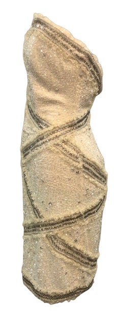 Fabrice Simon White Strapless Cocktail Dress, 1980s