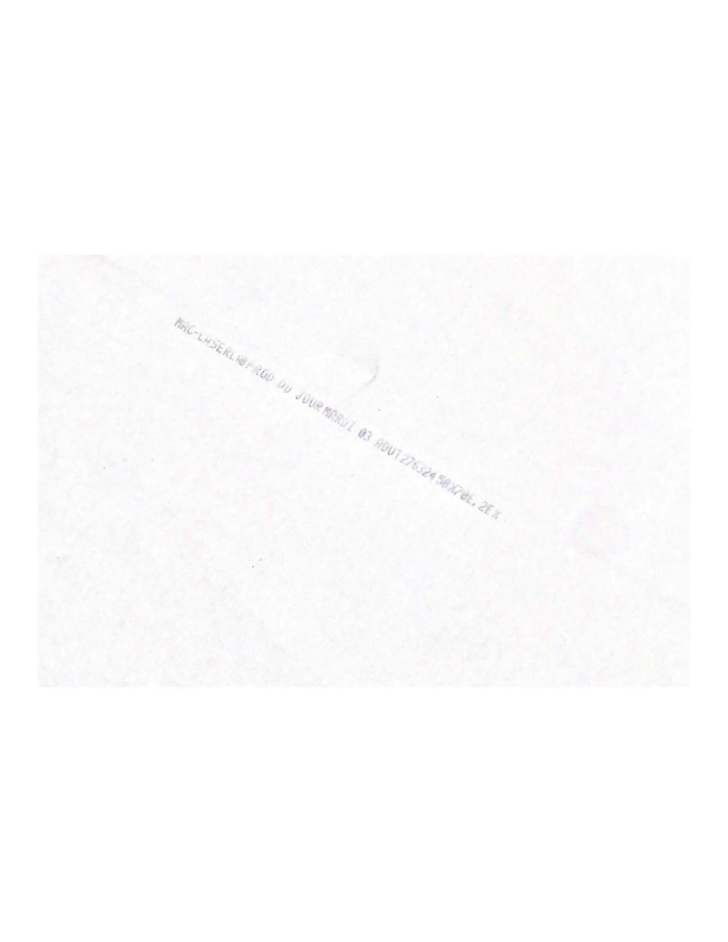 Fabrice Vallon. La Tour Eiffel. 
photographie de 2007
papier photographique 
numérotée et signée 2/100
petit accident en bas à gauche
dimensions : 70x50 cm
