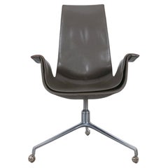 Fabricius y Kastholm Tarmac Silla de escritorio con respaldo alto y base giratoria FK 6725, 1964