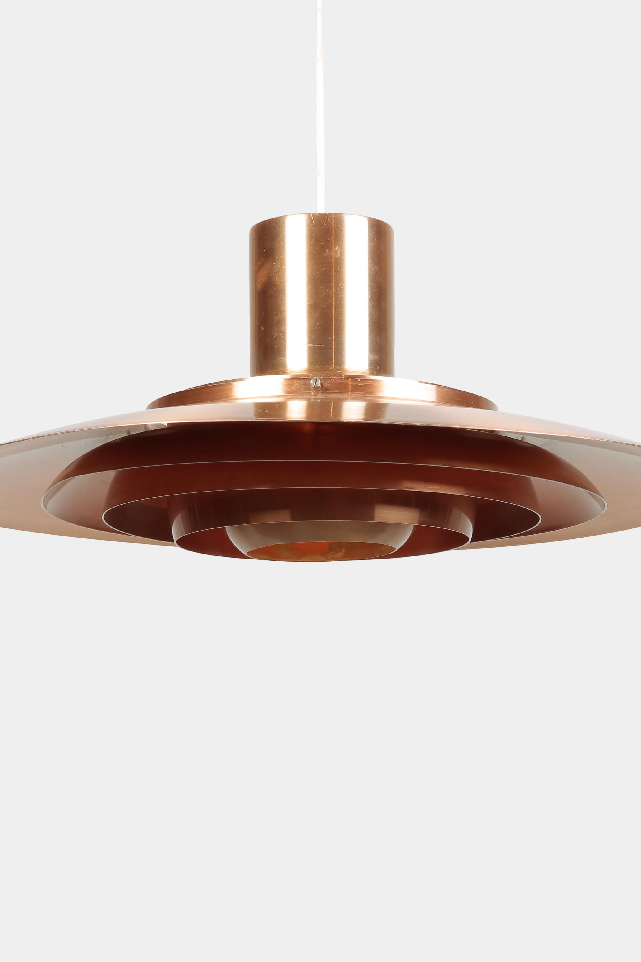 Danish Fabricius & Kastholm Ceiling Lamp Copper P 376 For Sale