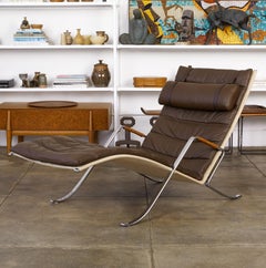 Fabricius & Kastholm FK87 “Grasshopper” Leather Chaise