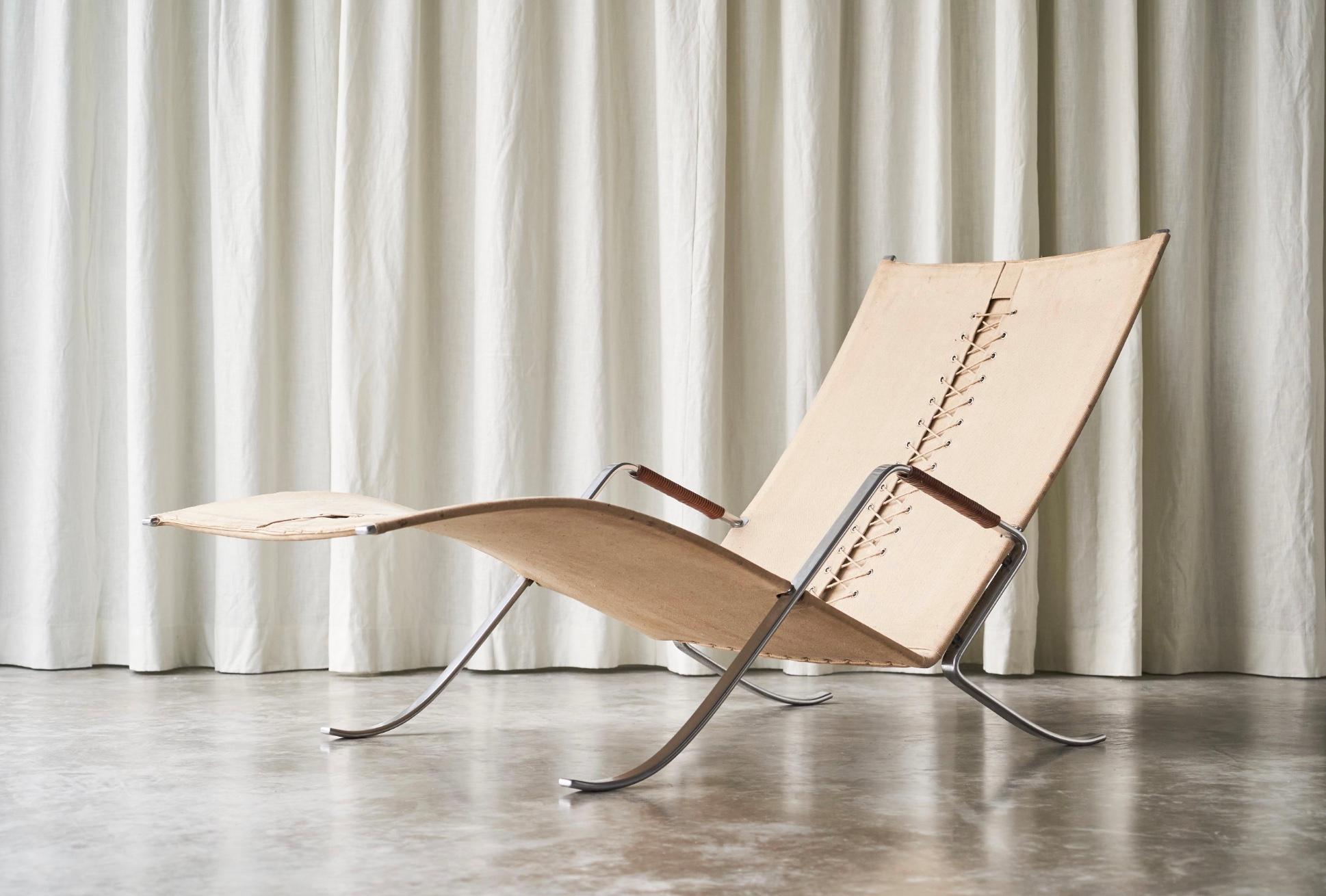 Fabricius & Kastholm FK87 Lounge Chair in Patinated Cognac Leather 1960s For Sale 12