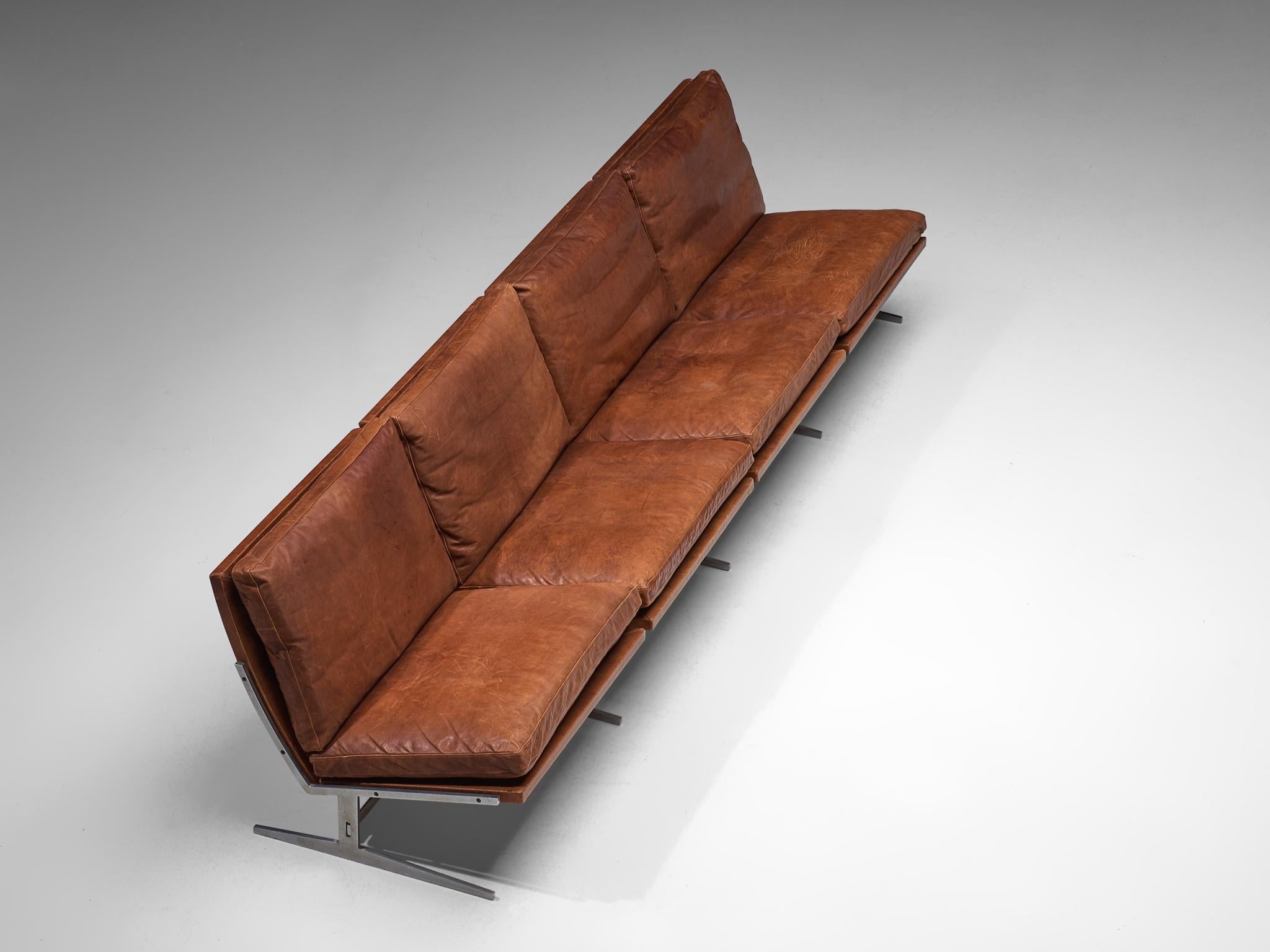 large leather sofa